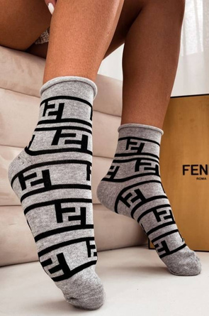 0200 FF Skarpety damskie wzorzyste 37-41 