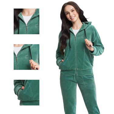 Dres Luna 309 Velour M-2XL damski miętowy