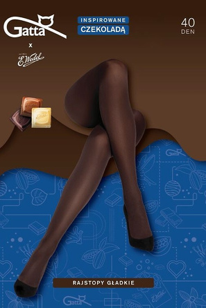 Rajstopy Gatta Wedel Microfibre 40 den 2-4 white-choco