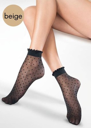 616 Puntina Socks Skarpetki damskie w groszki 