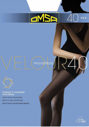 VELOUR 40 5-XL Rajstopy kryjące z mikrofibry 40 den 