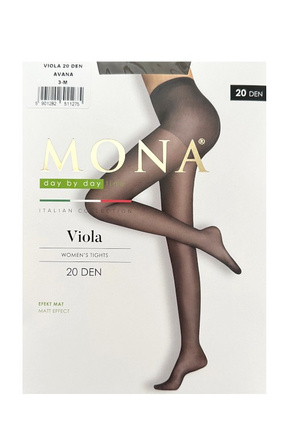 Rajstopy Mona Viola Matt Effect 20 den 1-4 grafit