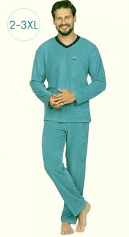592 Piżama męska FROTTE dł/r z bawełny 2XL-3XL