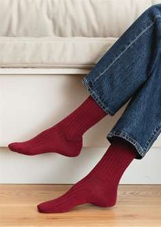 ART.130 MERINO PRĄŻEK Skarpety damskie z wełną 35-40