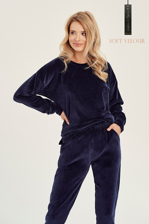 Dres Taro Brenda 3061 Velour S-XL Z24 granatowy