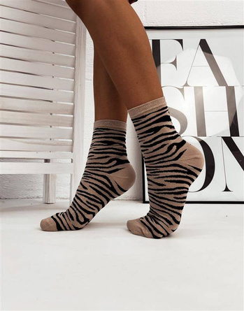 0200 ZEBRA Skarpety wzorzyste 37-41 