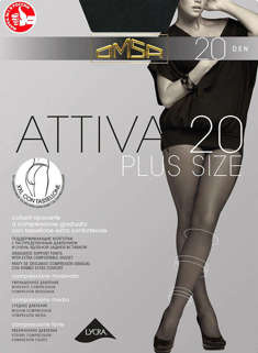 ATTIVA 20 PLUS Rajstopy relaksujące 20 den 6-XXL
