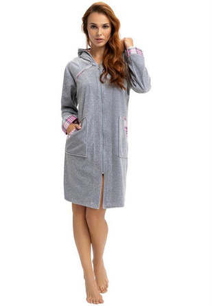 Szlafrok Luna 289 3XL damski koralowy
