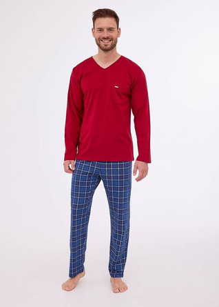 122/262 GORDON Piżama męska dł/r z bawełny 3XL-5XL