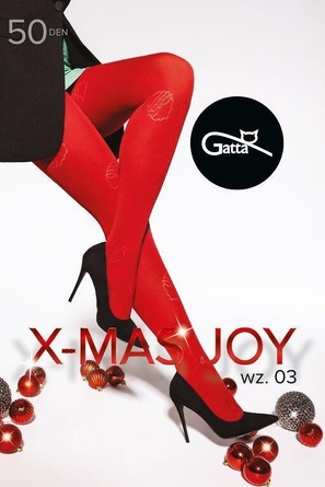 Rajstopy Gatta X-Mas Joy wz.03 50 den 2-4 nero