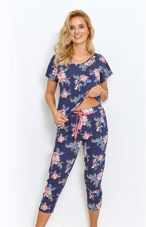 ELLIE 2881 Piżama damska kr/r bawełna S-XL 