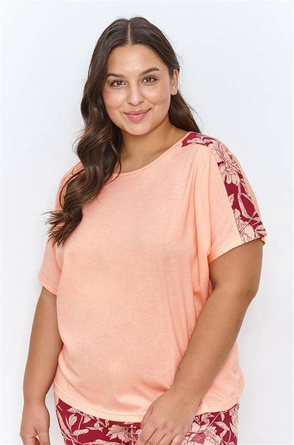 BLOSSOM 2925 Pizama damska kr/r z bawełny 2XL-3XL