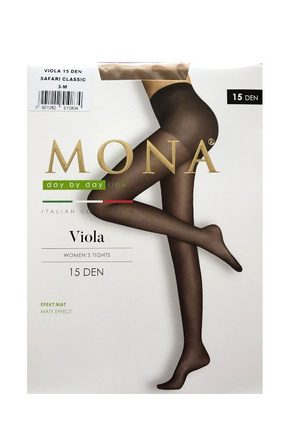 Rajstopy Mona Viola Matt Effect 15 den 1-4 nero
