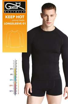 43027 KEEP HOT LONGSLEEVE Koszulka męska M-2XL 