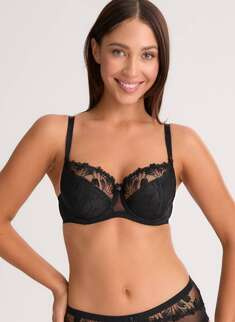 1302 PARIS CZARNY Biustonosz semi soft do J
