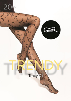Trendy TRACY wz.01 Rajstopy wzorzyste 20 den 2-4