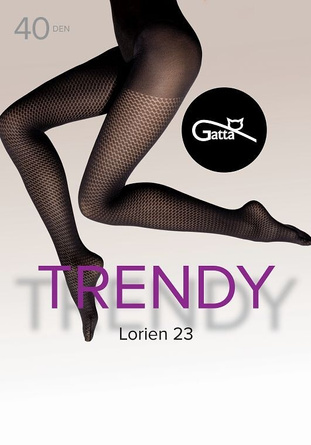 Rajstopy Gatta Lorien 23 40 den 5-XL nero