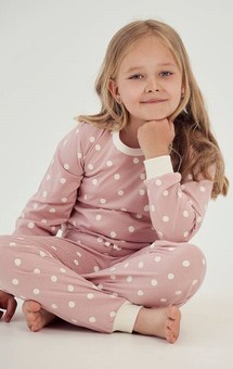 CHLOE 3040 Piżama dziewczęca dł/r z bawełny 92-116