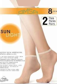 Skarpetki Omsa| Sun Light 8 den A'2 beige naturel/odc.beżowego