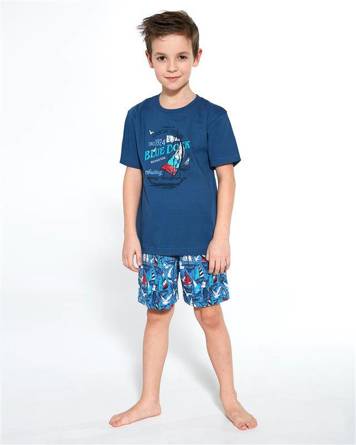 Piżama Cornette Young Boy 790/96 Blue Dock kr/r`134-164 jeans