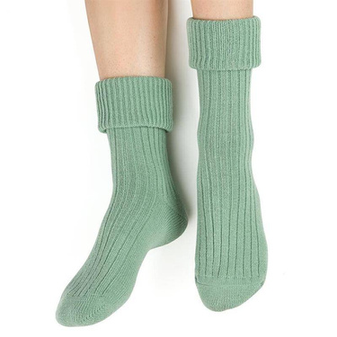 art.067 Skarpety DO SPANIA damskie 35-40 pistacjowy
